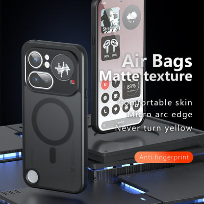 Funda MagSafe para Nothing Phone (4a) Pro, Techsuit, PureFrost, Negra Satinada