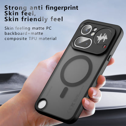 Funda MagSafe para Nothing Phone (4a) Pro, Techsuit, PureFrost, Negra Satinada