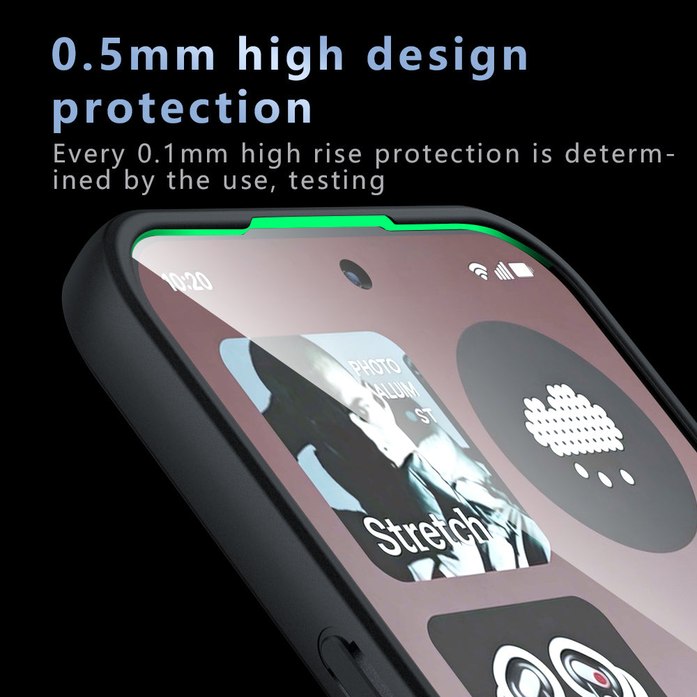 Funda MagSafe para Nothing Phone (4a) Pro, Techsuit, PureFrost, Negra Satinada