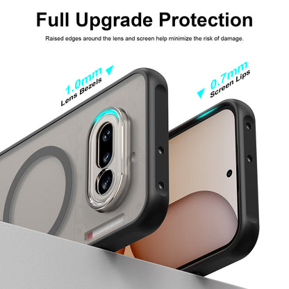 Funda MagSafe para Nothing Phone (4a), Techsuit, HaloFrost II, Negra