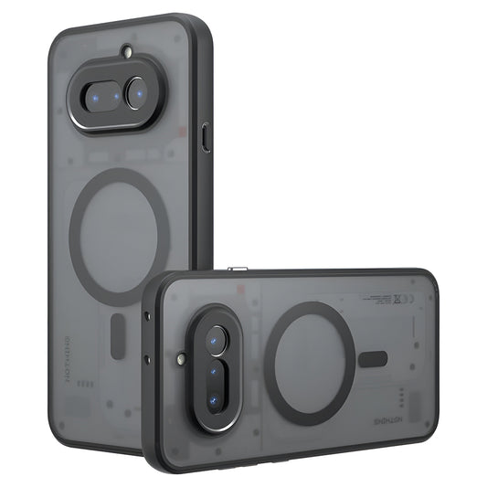 Funda MagSafe para Nothing Phone (4a), Techsuit, PureFrost, Negra Satinada
