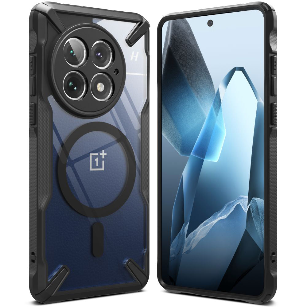 Funda MagSafe para OnePlus 13, Ringke, Fusion X, Negra