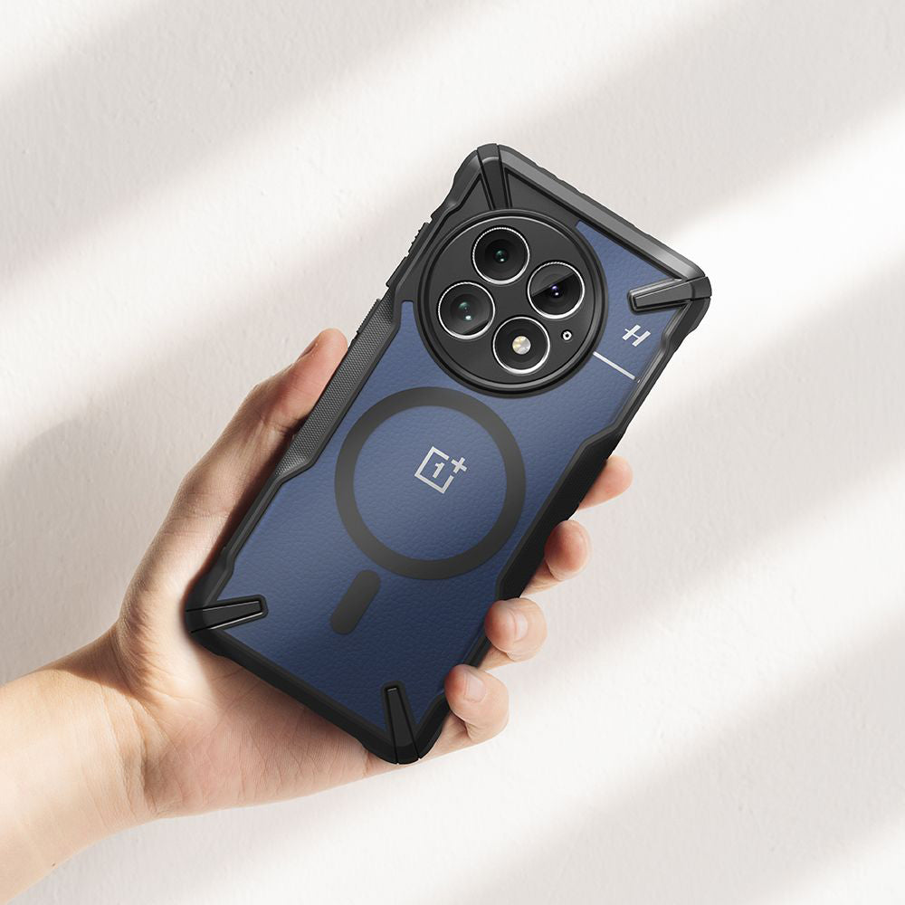 Funda MagSafe para OnePlus 13, Ringke, Fusion X, Negra