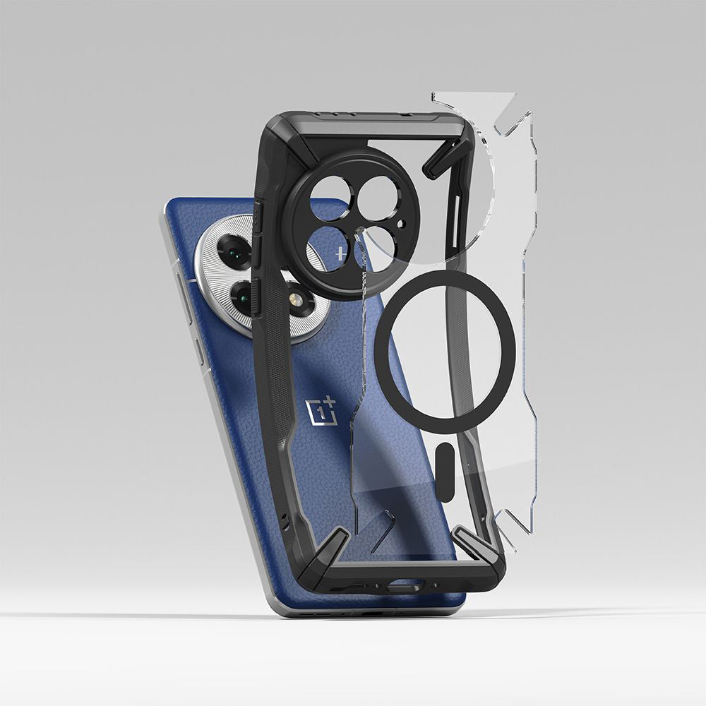 Funda MagSafe para OnePlus 13, Ringke, Fusion X, Negra