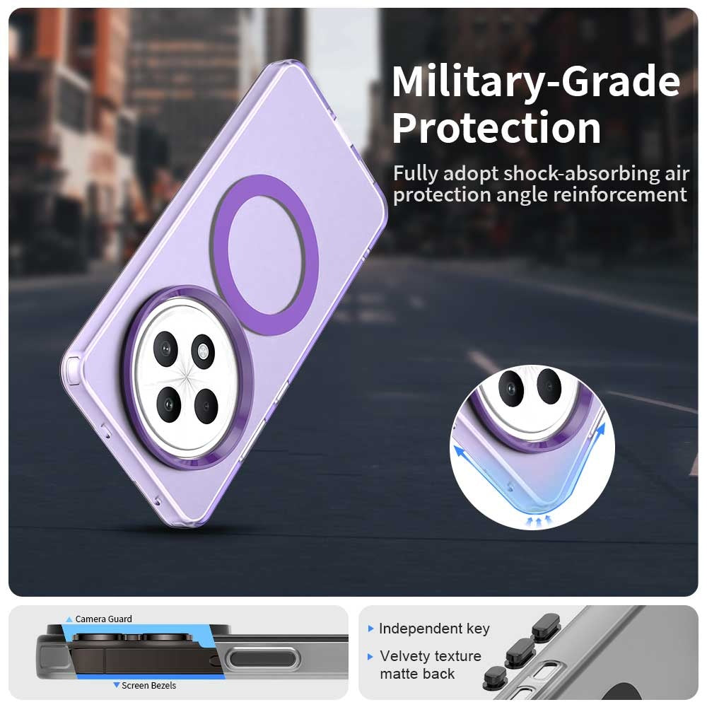 Funda MagSafe para Oppo A3 4G / A3 5G, Techsuit, CandyCase, Morado