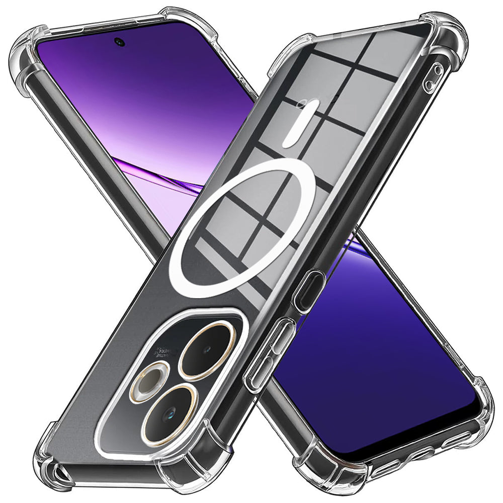 Funda MagSafe para Oppo A5 Pro 4G / A5 Pro, Techsuit, Antigolpes, Transparente