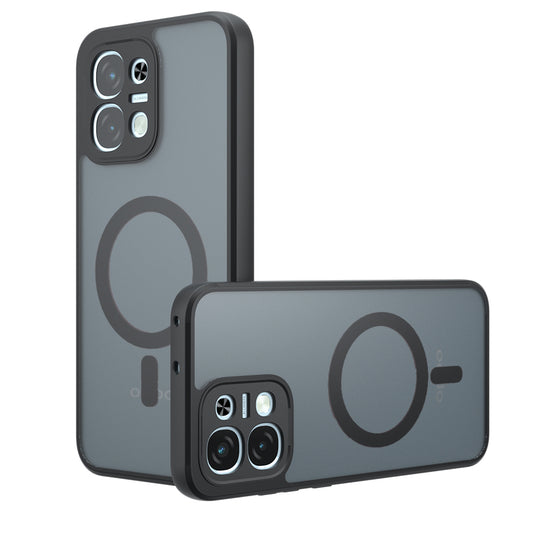Funda MagSafe para Oppo A6 Pro 5G / A6 Pro 4G, Techsuit, PureFrost, Negra Satinada
