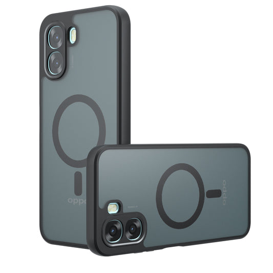 Funda MagSafe para Oppo A6k 4G / A6x 4G / A6x, Techsuit, PureFrost, Negra Satinada