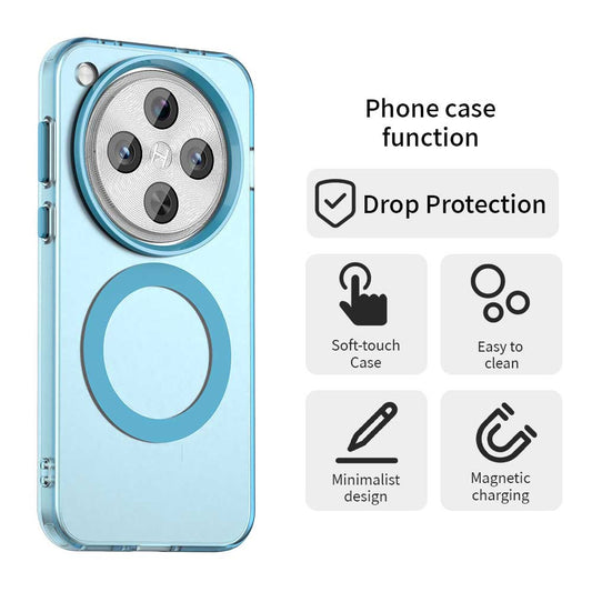 Funda MagSafe para Oppo Find X8 Pro, Techsuit, CandyCase, Azul
