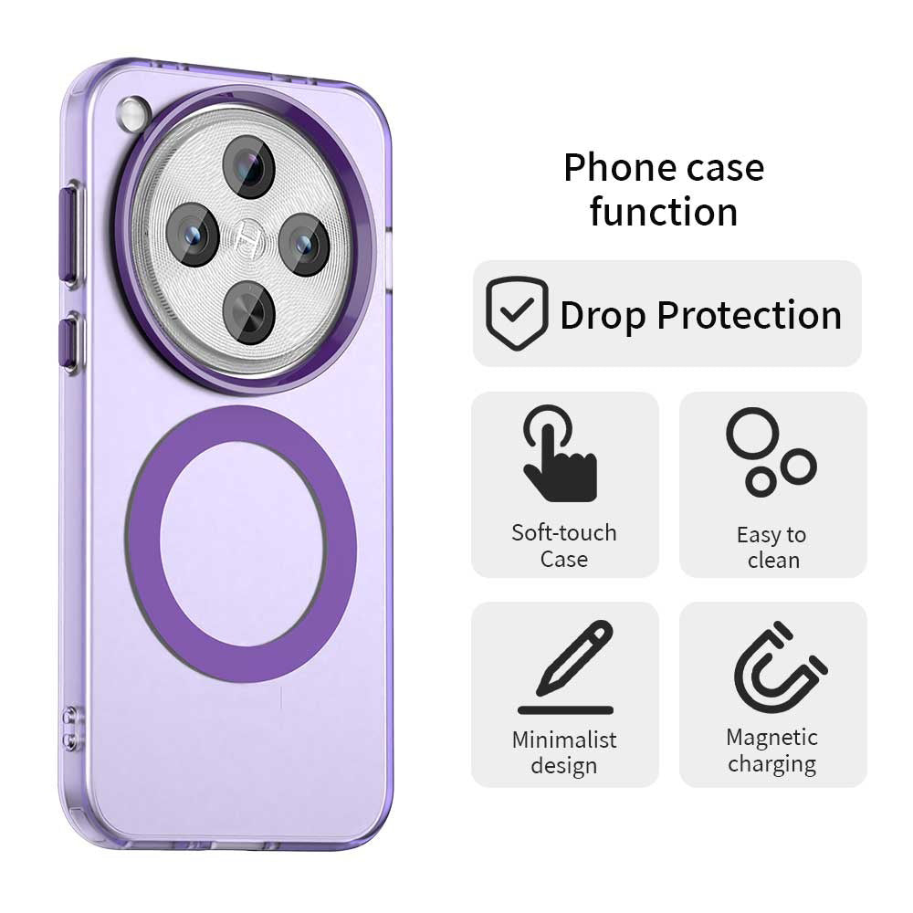 Funda MagSafe para Oppo Find X8 Pro, Techsuit, CandyCase, Morado