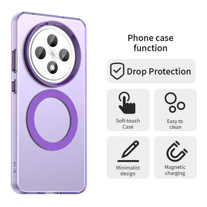 Funda MagSafe para Oppo Reno12 FS 5G / Reno12 FS 4G / Reno12 F 4G / Reno12 F, Techsuit, CandyCase, Morado