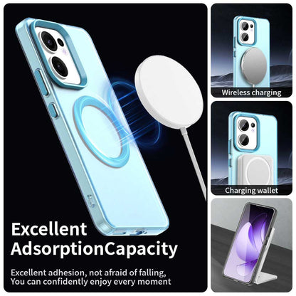 Funda MagSafe para Oppo Reno13 FS 5G / Reno13 F 4G / Reno13 F, Techsuit, CandyCase, Azul