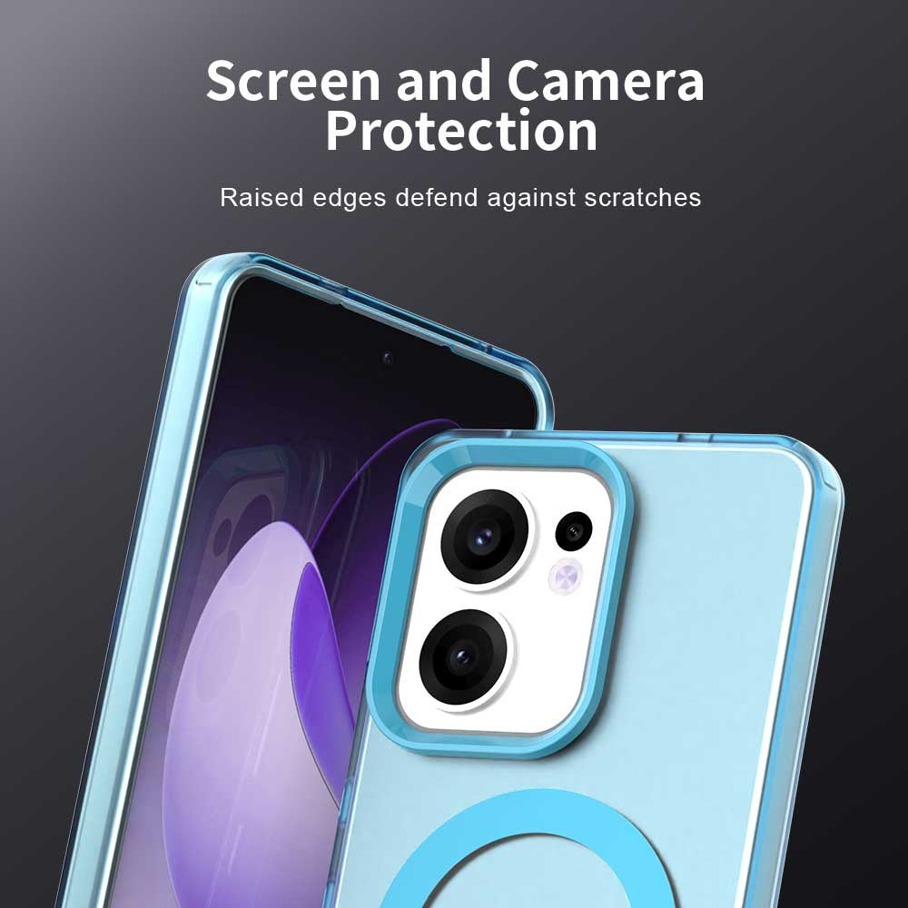 Funda MagSafe para Oppo Reno13 FS 5G / Reno13 F 4G / Reno13 F, Techsuit, CandyCase, Azul