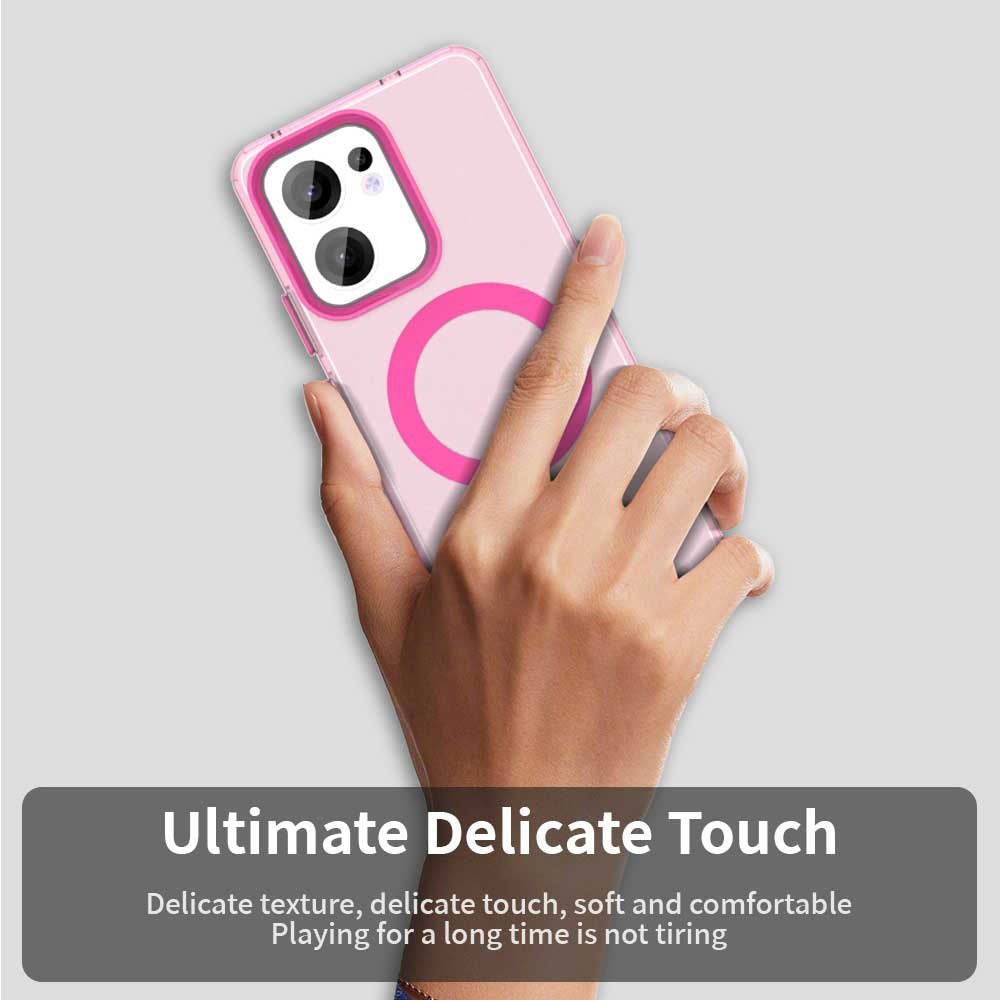 Funda MagSafe para Oppo Reno13 FS 5G / Reno13 F 4G / Reno13 F, Techsuit, CandyCase, Rosa