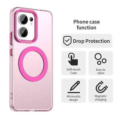 Funda MagSafe para Oppo Reno13 FS 5G / Reno13 F 4G / Reno13 F, Techsuit, CandyCase, Rosa