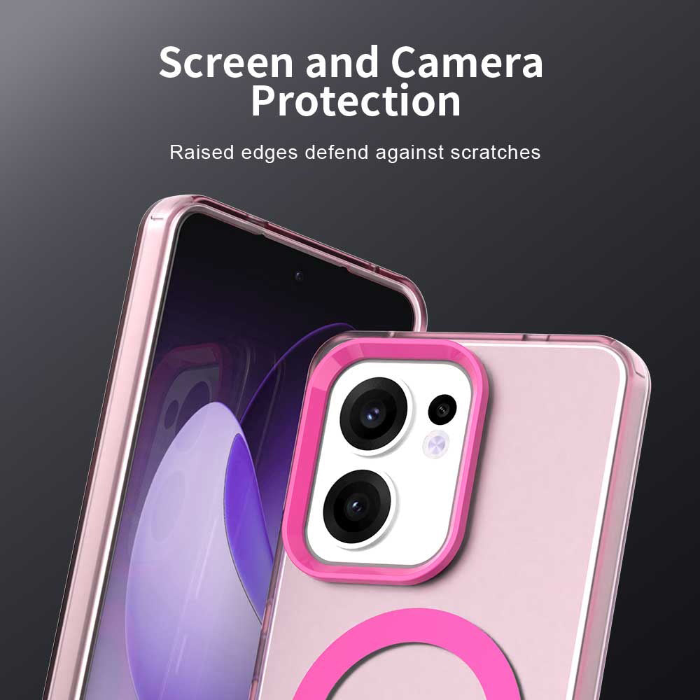 Funda MagSafe para Oppo Reno13 FS 5G / Reno13 F 4G / Reno13 F, Techsuit, CandyCase, Rosa