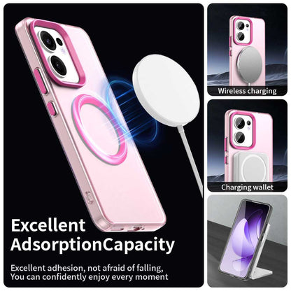 Funda MagSafe para Oppo Reno13 FS 5G / Reno13 F 4G / Reno13 F, Techsuit, CandyCase, Rosa