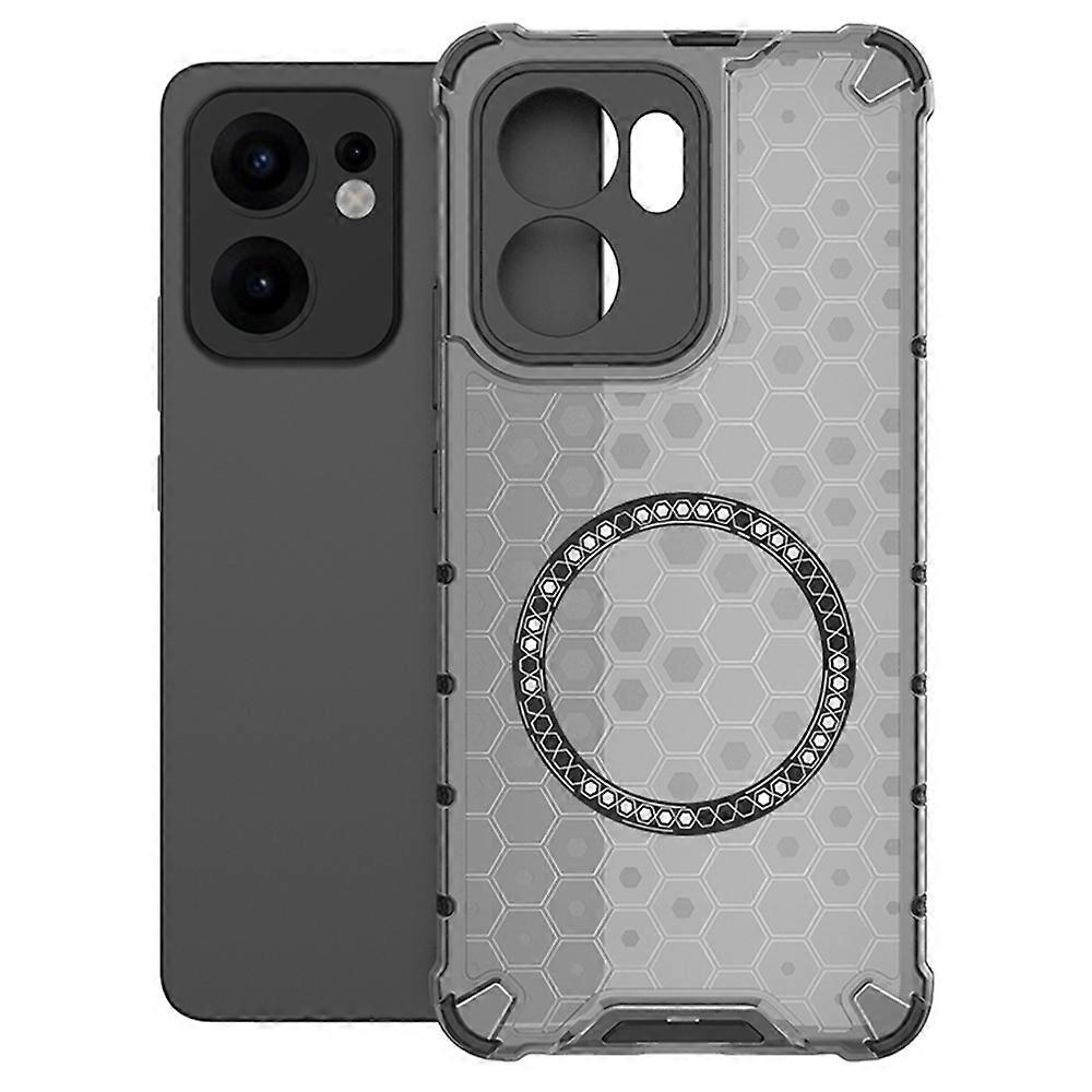 MagSafe Case for Oppo Reno13 FS 5G / Reno13 F 4G / Reno13 F, Techsuit, HoneyComb Shield, Black