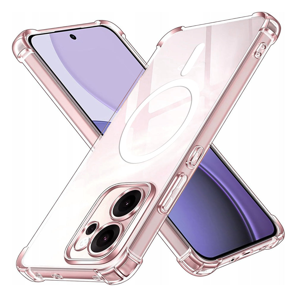 Funda MagSafe para Oppo Reno14 FS 5G / Reno14 F, Techsuit, Antigolpes, Transparente