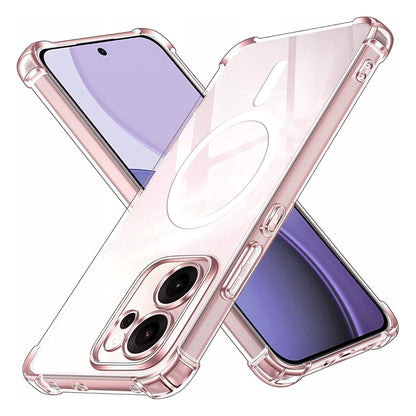 Funda MagSafe para Oppo Reno14 FS 5G / Reno14 F, Techsuit, Antigolpes, Transparente