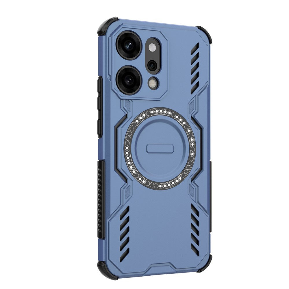 Funda MagSafe para Oppo Reno14 Pro, Techsuit, ArmorMag, Azul
