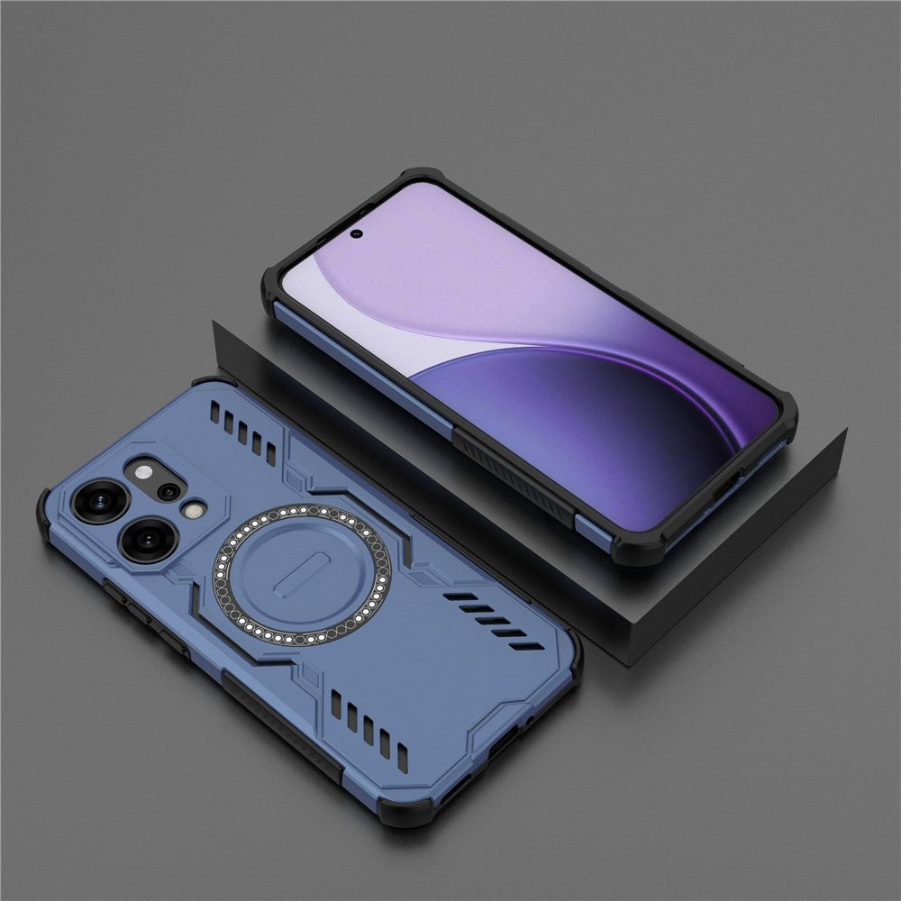 Funda MagSafe para Oppo Reno14 Pro, Techsuit, ArmorMag, Azul