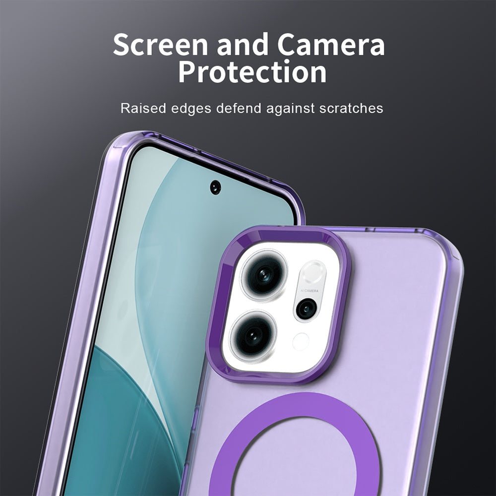 Funda MagSafe para Oppo Reno14, Techsuit, CandyCase, Morado