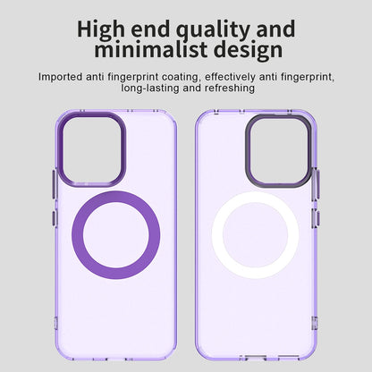 Funda MagSafe para Oppo Reno14, Techsuit, CandyCase, Morado