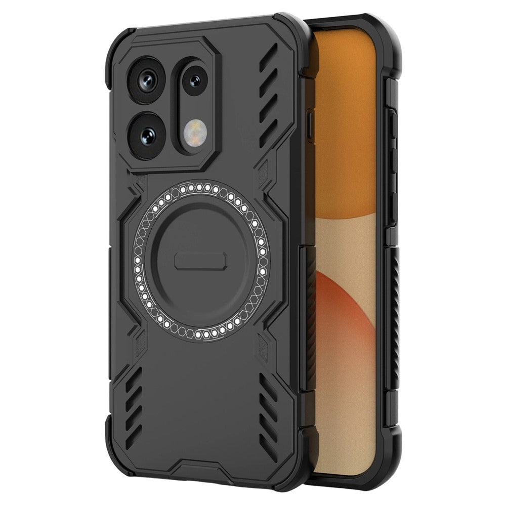 Funda MagSafe para Oppo Reno16 / Reno16 Pro, Techsuit, ArmorMag, Negra
