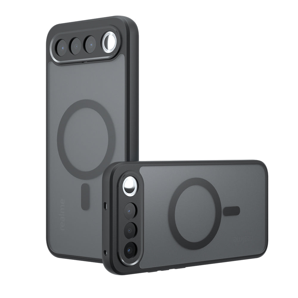 Funda MagSafe para Realme 16, Techsuit, PureFrost, Negra Satinada