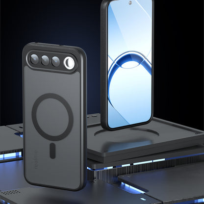 Funda MagSafe para Realme 16, Techsuit, PureFrost, Negra Satinada