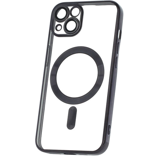 Funda MagSafe para Samsung Galaxy A26 A266, OEM, Color Chrome Mag, Negra