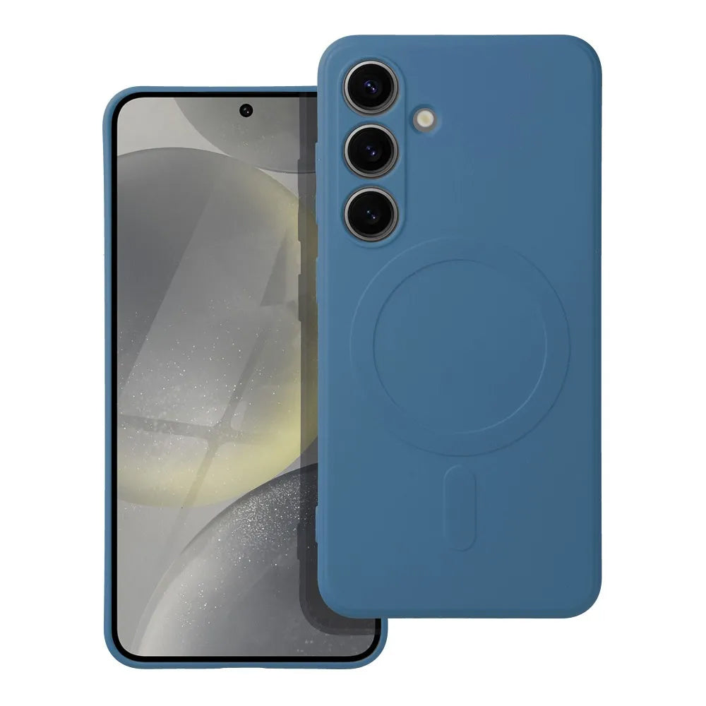 Funda MagSafe para Samsung Galaxy S25 FE, OEM, Silicona, Azul