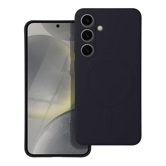 Funda MagSafe para Samsung Galaxy A56 A566, OEM, Silicone Mag, Negra