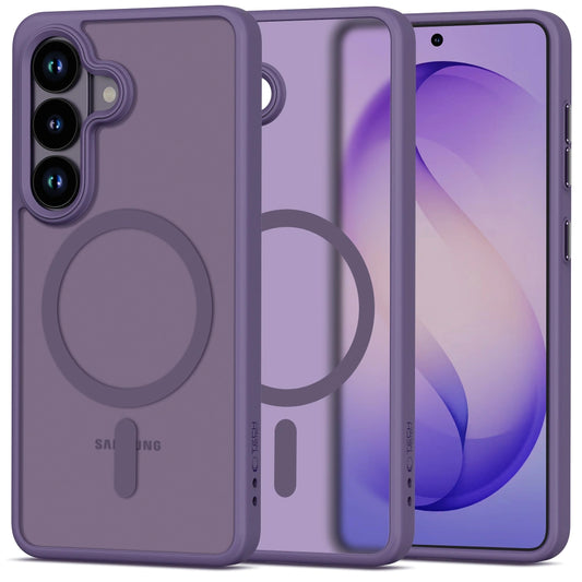 Funda MagSafe para Samsung Galaxy S26 S942, Tech-Protect, Magmat, Morado Mate