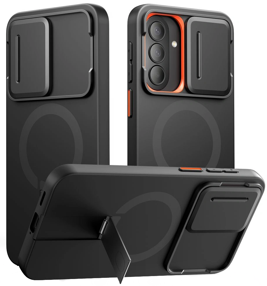 Funda MagSafe para Samsung Galaxy A57 5G, Tech-Protect, Kevlar Aura, Negra
