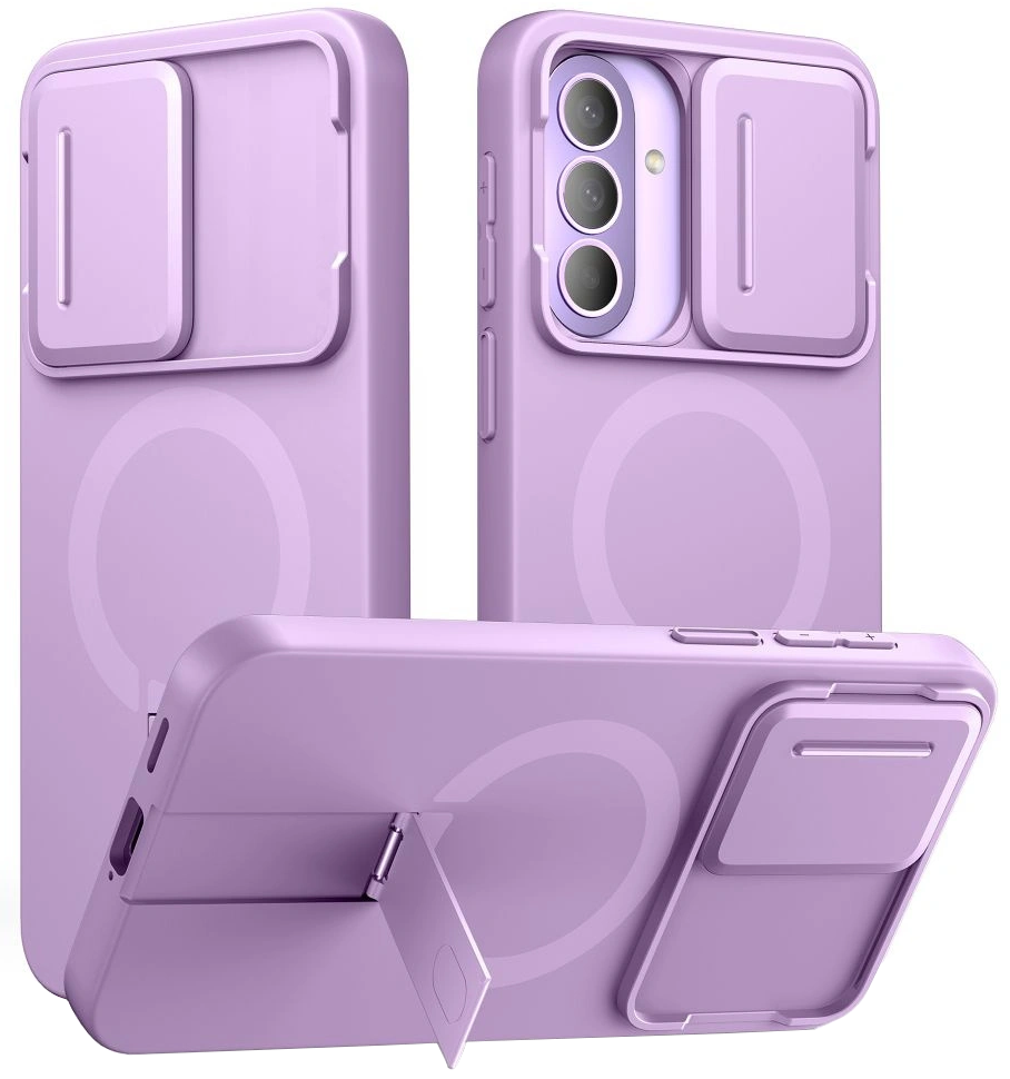 Funda MagSafe para Samsung Galaxy A57 5G, Tech-Protect, Kevlar Aura, Violeta