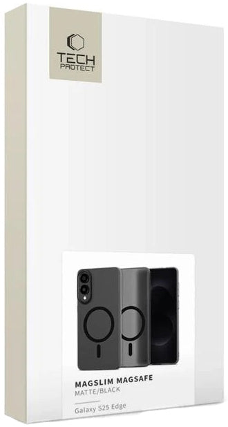 Funda MagSafe para Samsung Galaxy S25 Edge S937, Tech-Protect, MagSlim, Negra