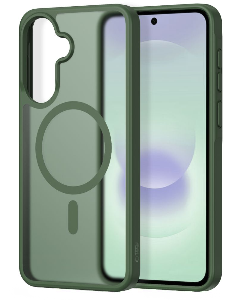 Funda MagSafe para Samsung Galaxy A37 5G / A56 A566 / A36 A366, Tech-Protect, Magmat, Verde Mate