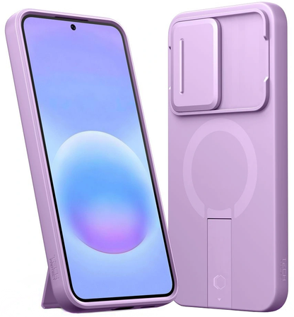 Funda MagSafe para Samsung Galaxy A57 5G, Tech-Protect, Kevlar Aura, Violeta
