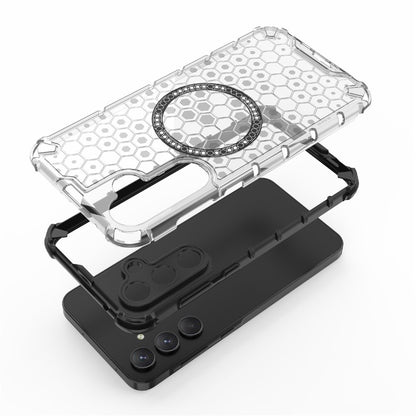 Funda MagSafe para Samsung Galaxy A26 A266, Techsuit, HoneyComb Shield, Azul