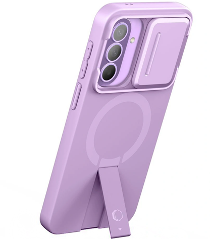 Funda MagSafe para Samsung Galaxy A57 5G, Tech-Protect, Kevlar Aura, Violeta