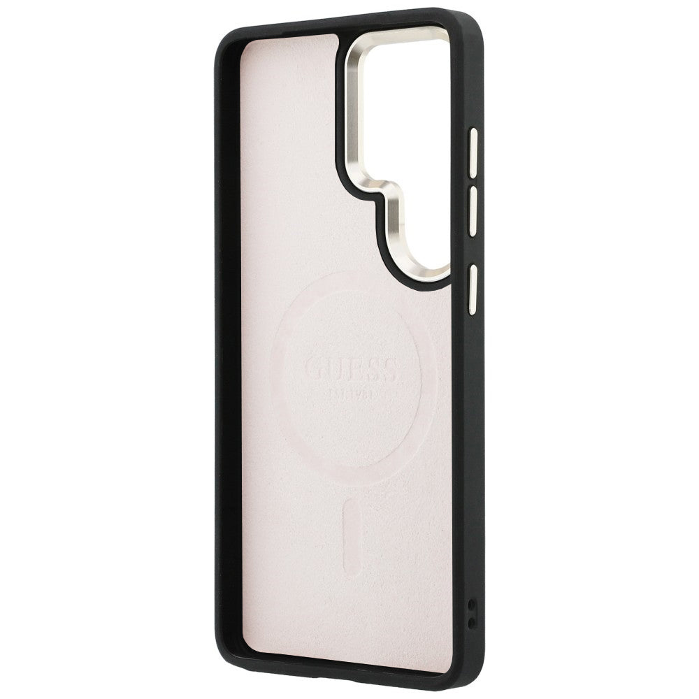 Funda MagSafe para Samsung Galaxy S26 Ultra S948, Guess, 4G Embossed Ring, Rosa