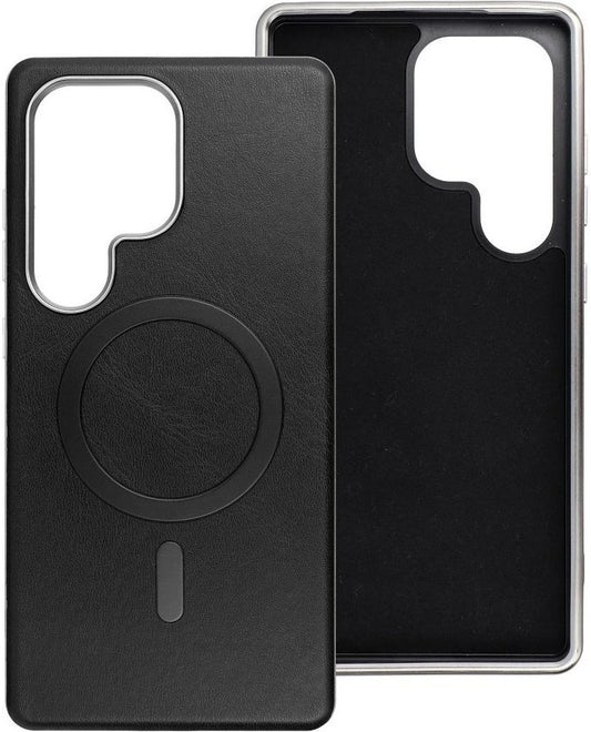 Funda MagSafe para Samsung Galaxy A56 A566, OEM, Gentleman Mag, Negra