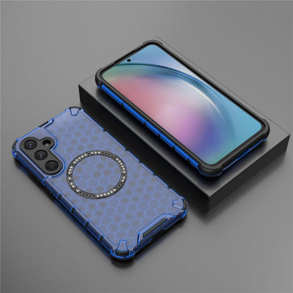 Funda MagSafe para Samsung Galaxy A26 A266, Techsuit, HoneyComb Shield, Azul