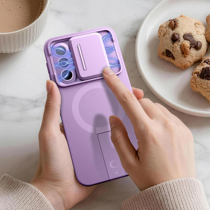Funda MagSafe para Samsung Galaxy A57 5G, Tech-Protect, Kevlar Aura, Violeta