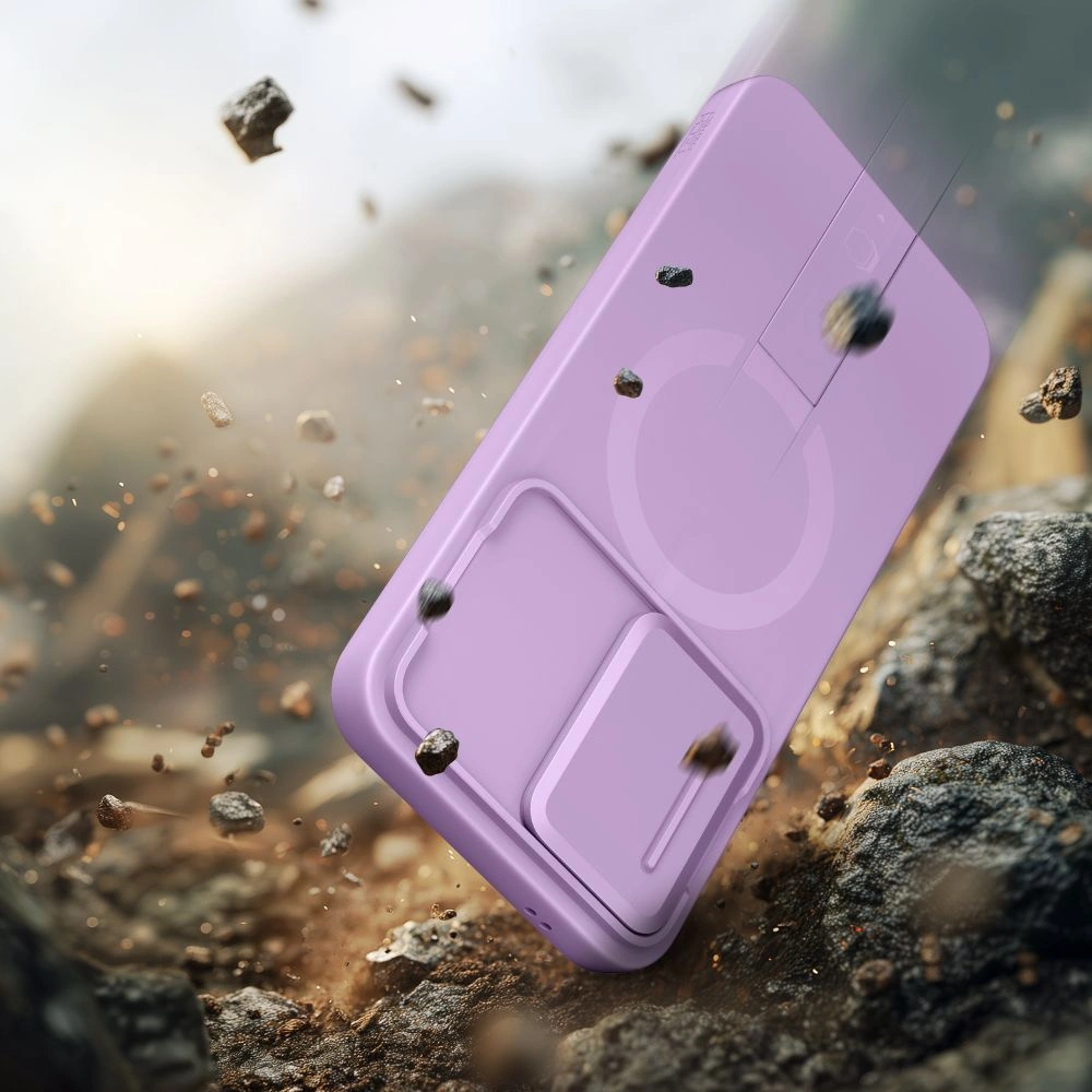 Funda MagSafe para Samsung Galaxy A57 5G, Tech-Protect, Kevlar Aura, Violeta