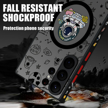 Funda MagSafe para Samsung Galaxy S25 Ultra S938, OEM, Flight Astronaut, Multicolor