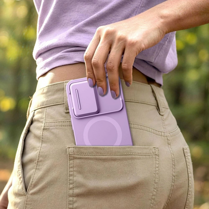Funda MagSafe para Samsung Galaxy A57 5G, Tech-Protect, Kevlar Aura, Violeta