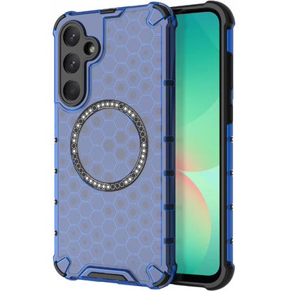 Funda MagSafe para Samsung Galaxy A26 A266, Techsuit, HoneyComb Shield, Azul